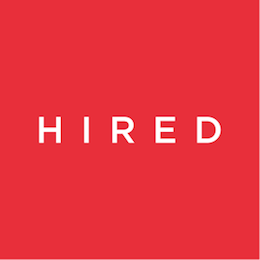 Hired red logo